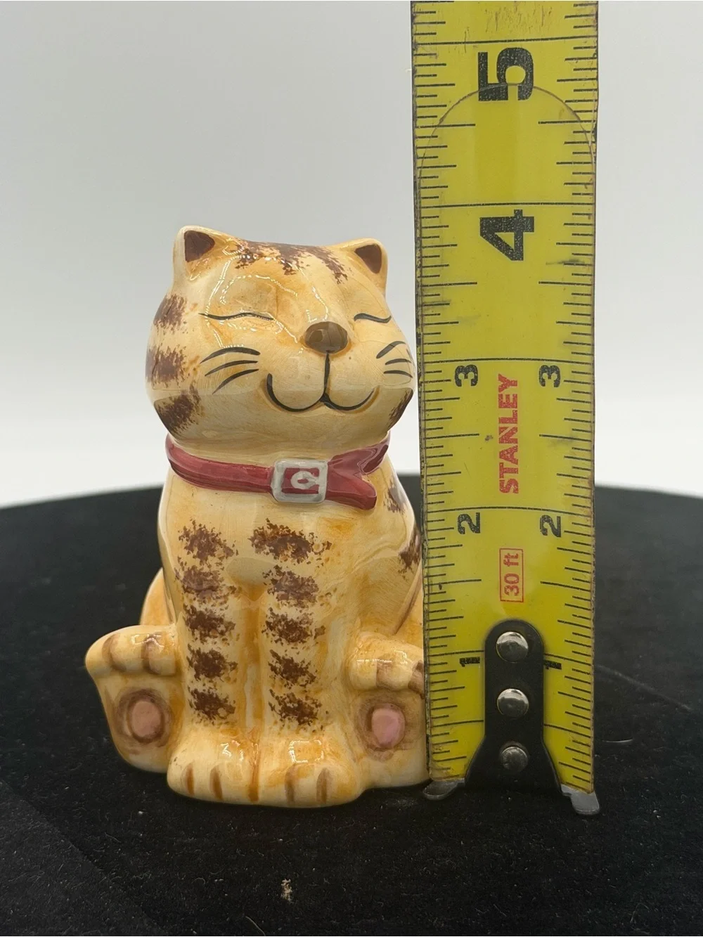 Vintage CKRO Smiling Tabby Cat Ceramic Pepper Shaker Made in China 4.5